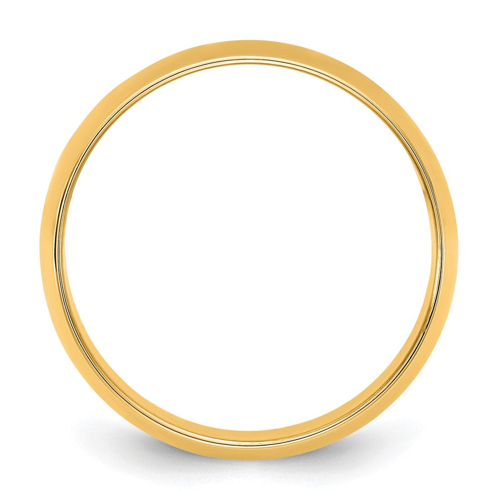 10K Yellow Gold 10Ky 9mm Lightweight Half Round Band Size 9