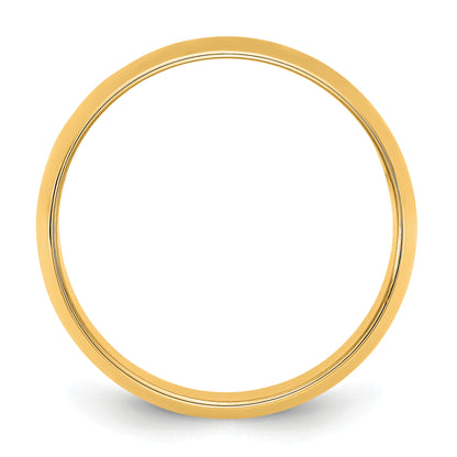 10K Yellow Gold 10Ky 9mm Ltw Half Round Band Size 9