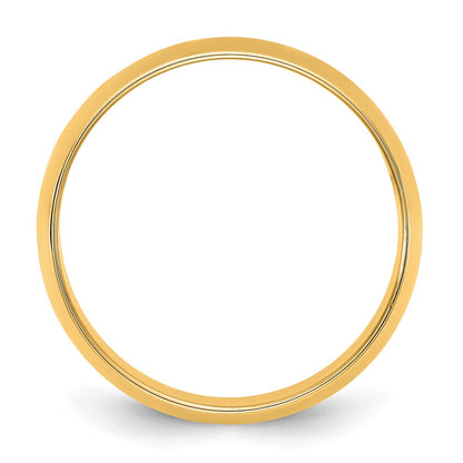 14K Yellow Gold 9mm Lightweight Half Round Band