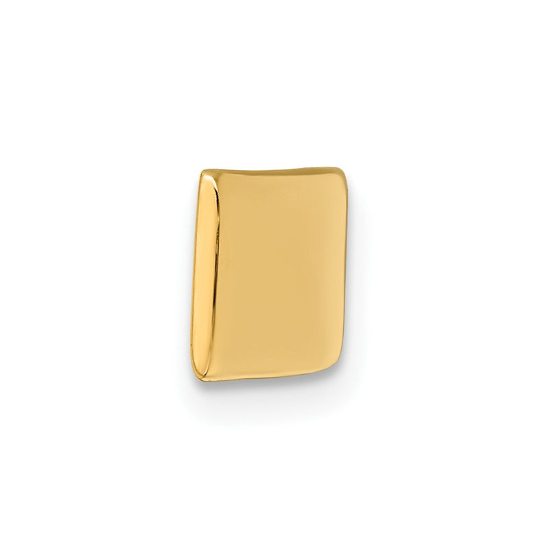 14K Yellow Gold 46X7X1.25 mm Id Plate