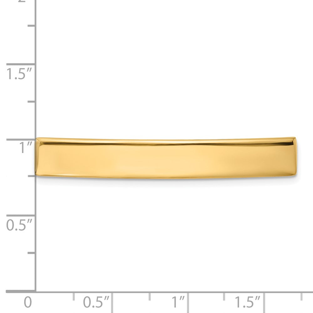 14K Yellow Gold 46X7X1.25 mm Id Plate
