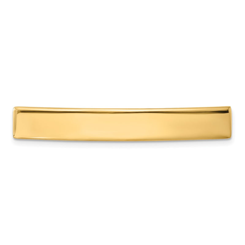 14K Yellow Gold 46X7X1.25 mm Id Plate