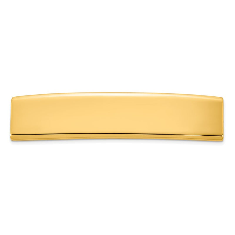 14K Yellow Gold 48X10X1.75 mm Id Plate