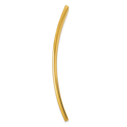 14K Yellow Gold 48X12X1.75 mm Id Plate