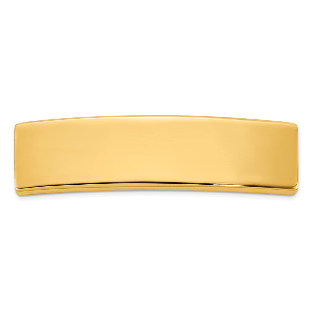 14K Yellow Gold 48X12X1.75 mm Id Plate