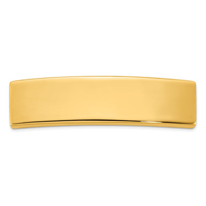14K Yellow Gold 48X12X1.75 mm Id Plate