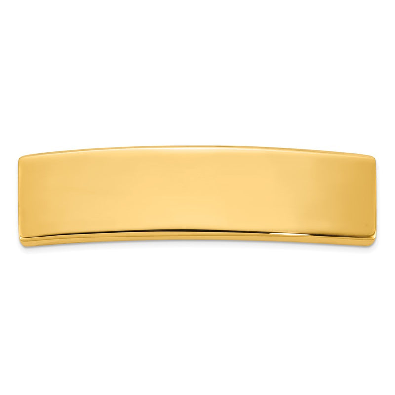 14K Yellow Gold 48X12X1.75 mm Id Plate