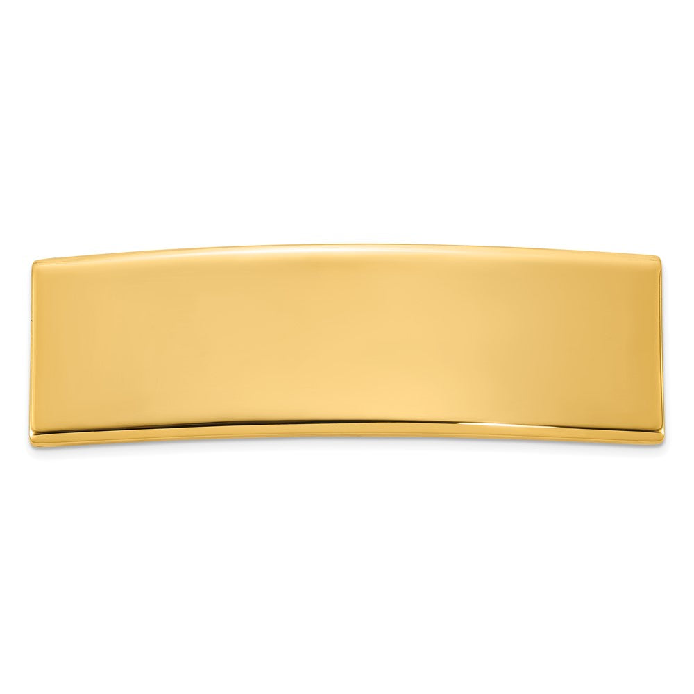 14K Yellow Gold 48X14X2 mm Id Plate