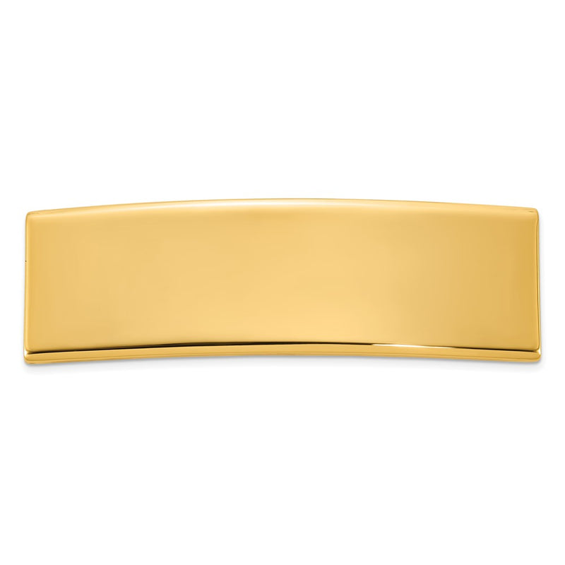 14K Yellow Gold 48X14X2 mm Id Plate