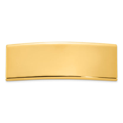 14K Yellow Gold 48X15.5X2 mm Id Plate