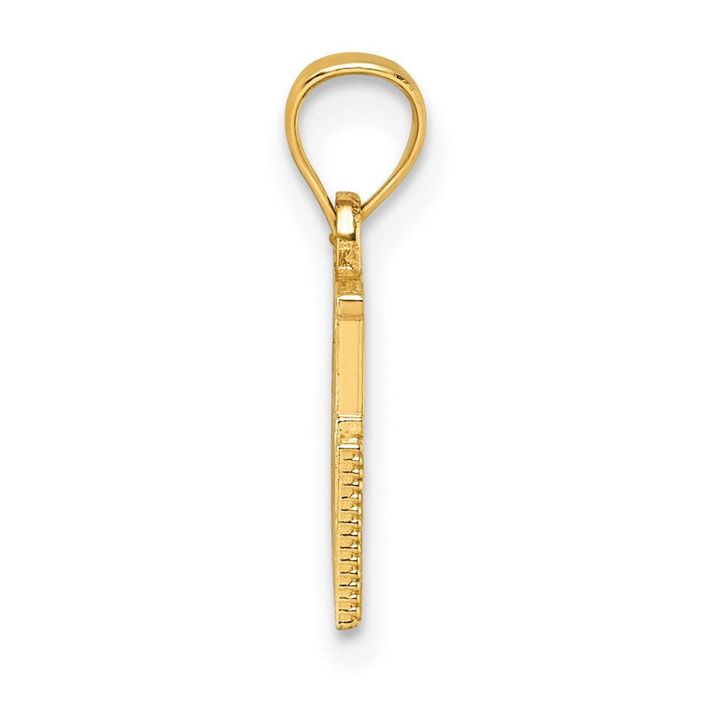14K Yellow Gold Polished Boy Mom Pendant