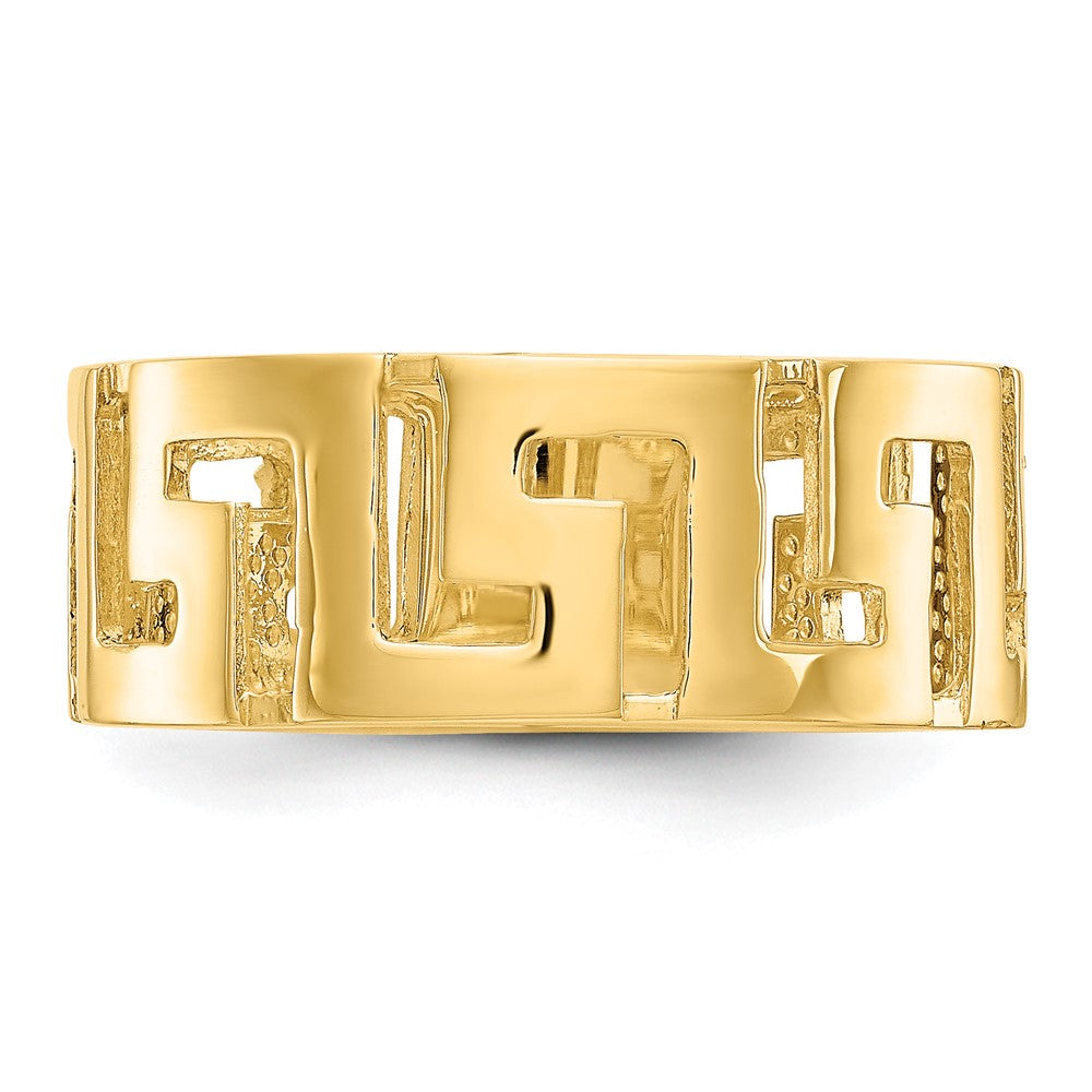 14K Yellow Gold Greek Key Band (Size 5.5 Only)
