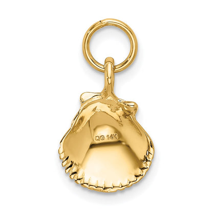 14K Yellow Gold Seashell Pendant