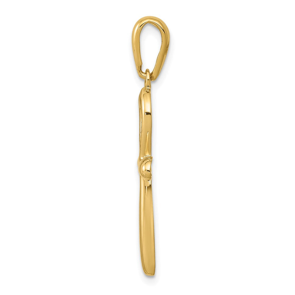 14K Yellow Gold Ankh Cross Pendant