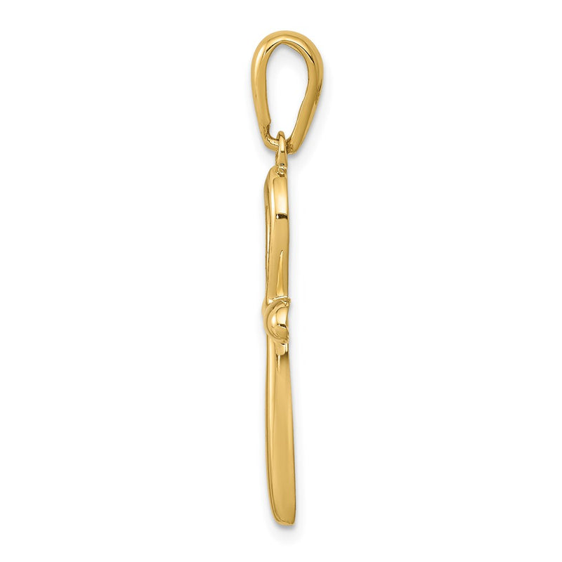 14K Yellow Gold Ankh Cross Pendant