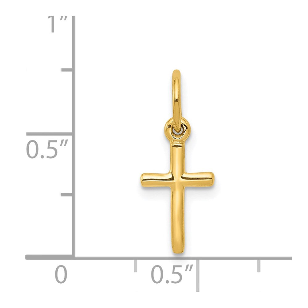 14K Yellow Gold Small Cross Charm