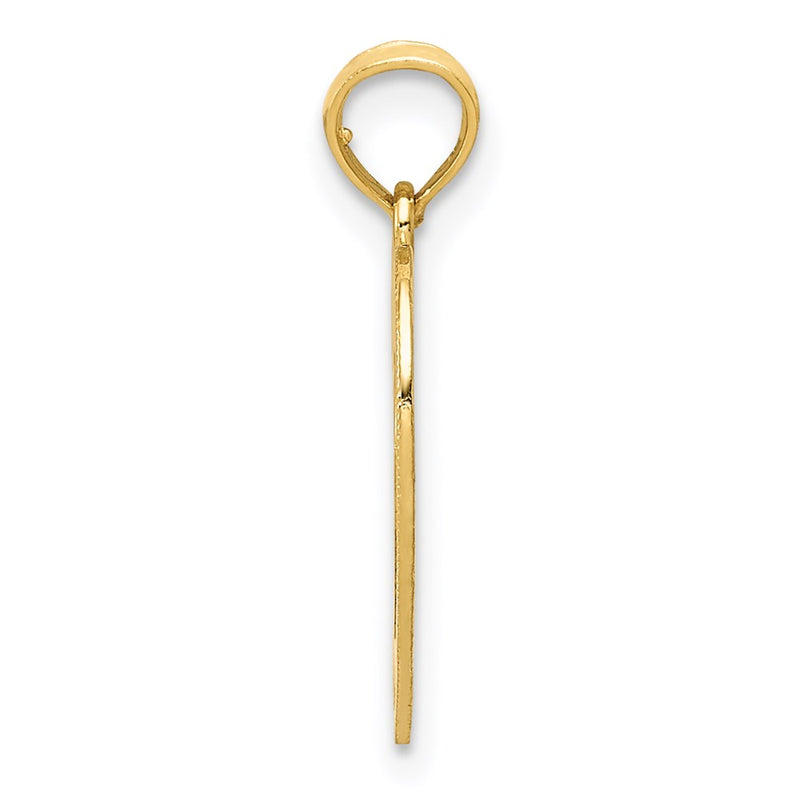 14K Yellow Gold Polished Heart Pendant
