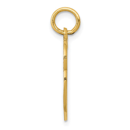 14K Yellow Gold Polished Double Heart Pendant