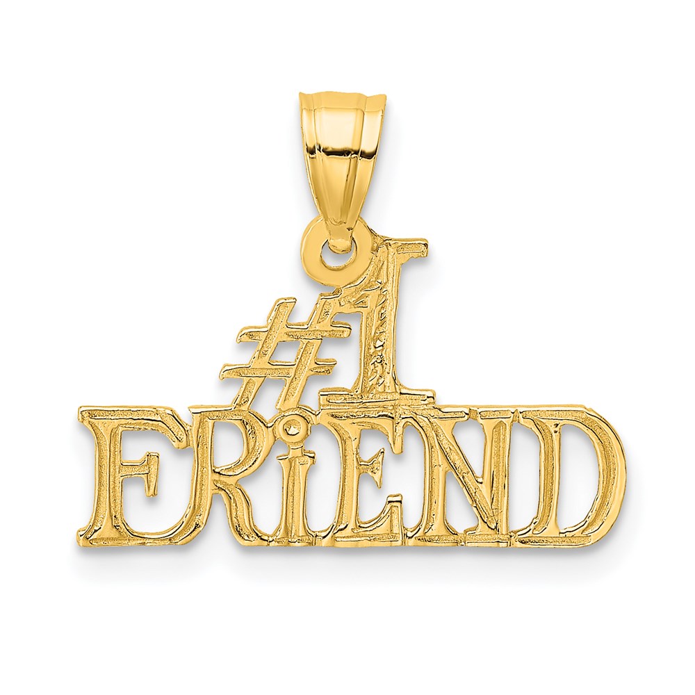 14K Yellow Gold #1 Friend Charm