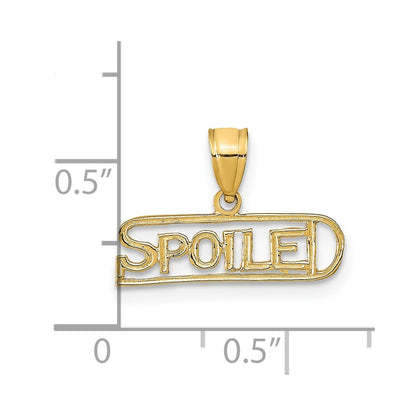 14K Yellow Gold Spoiled Pendant