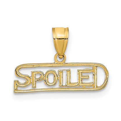 14K Yellow Gold Spoiled Pendant