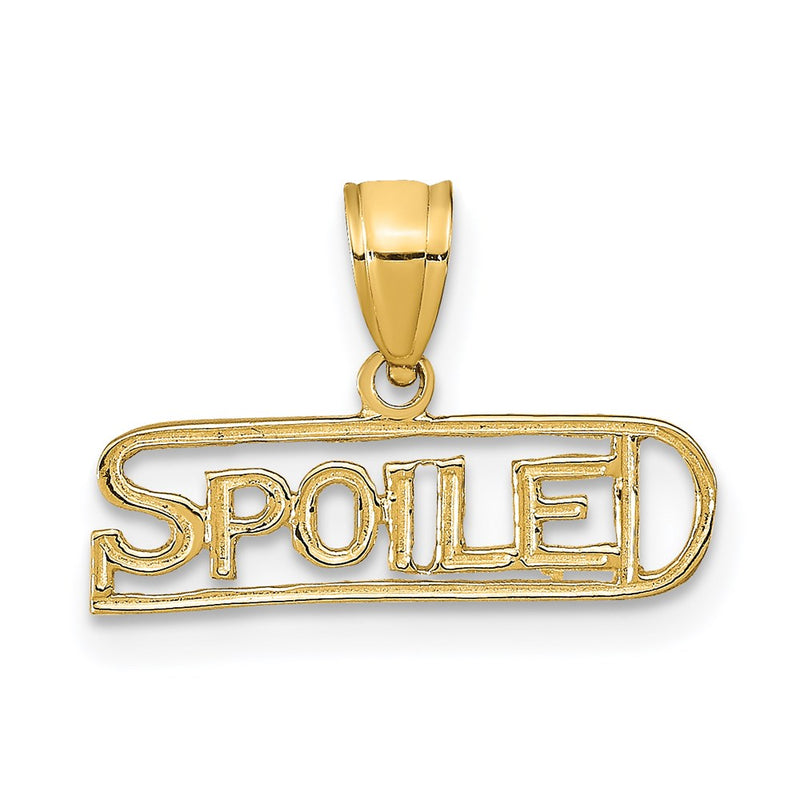 14K Yellow Gold Spoiled Pendant