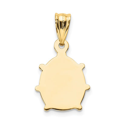 14K Yellow Gold Enameled Ladybug Charm