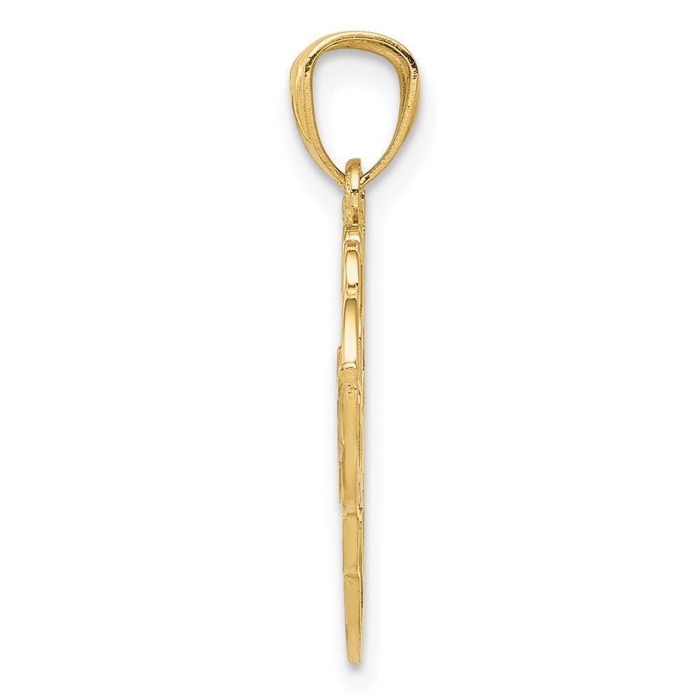 14K Yellow & Rhodium And Sweet 16 Pendant