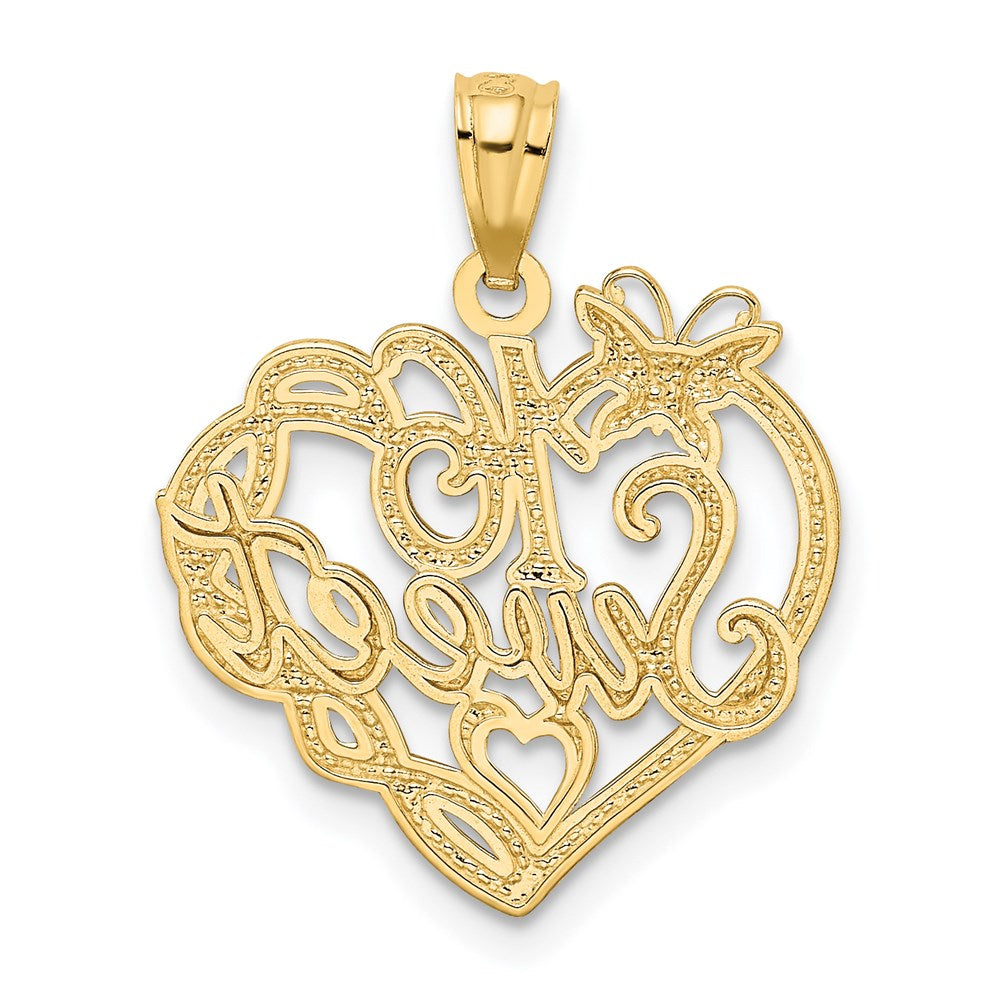 14K Yellow & Rhodium And Sweet 16 Pendant