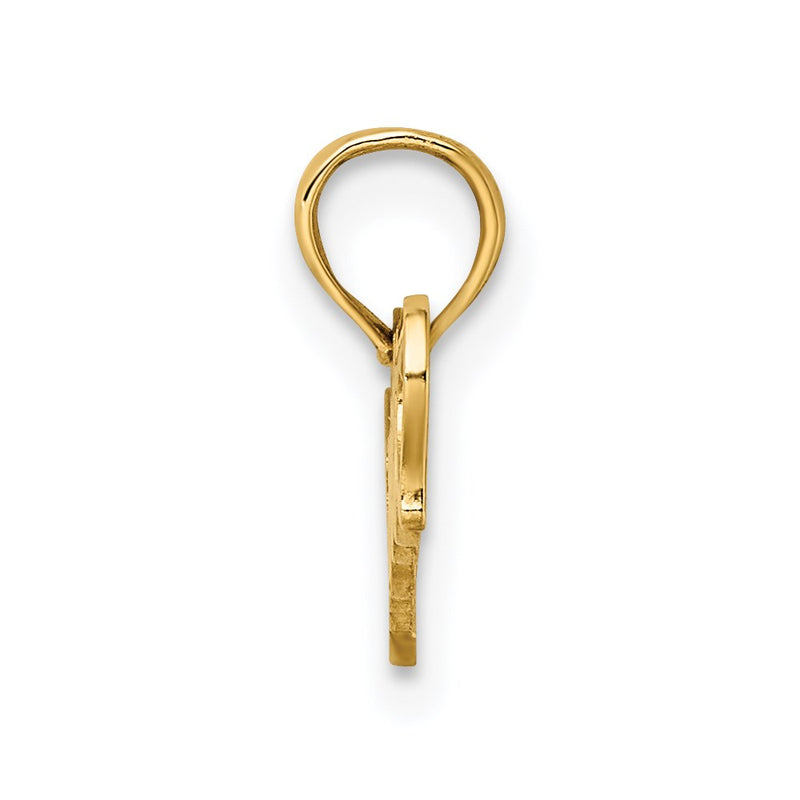 14K Yellow Gold Sweet Heart Charm