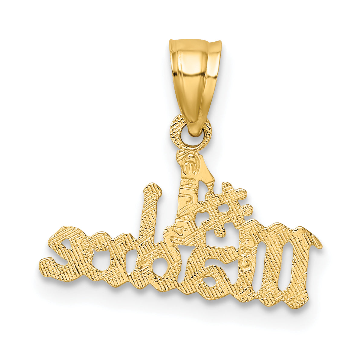 14K Yellow Gold #1 Madre Charm