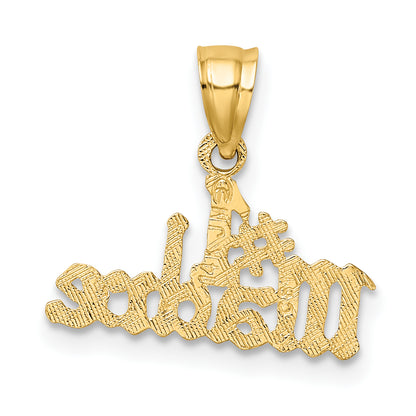 14K Yellow Gold #1 Madre Charm