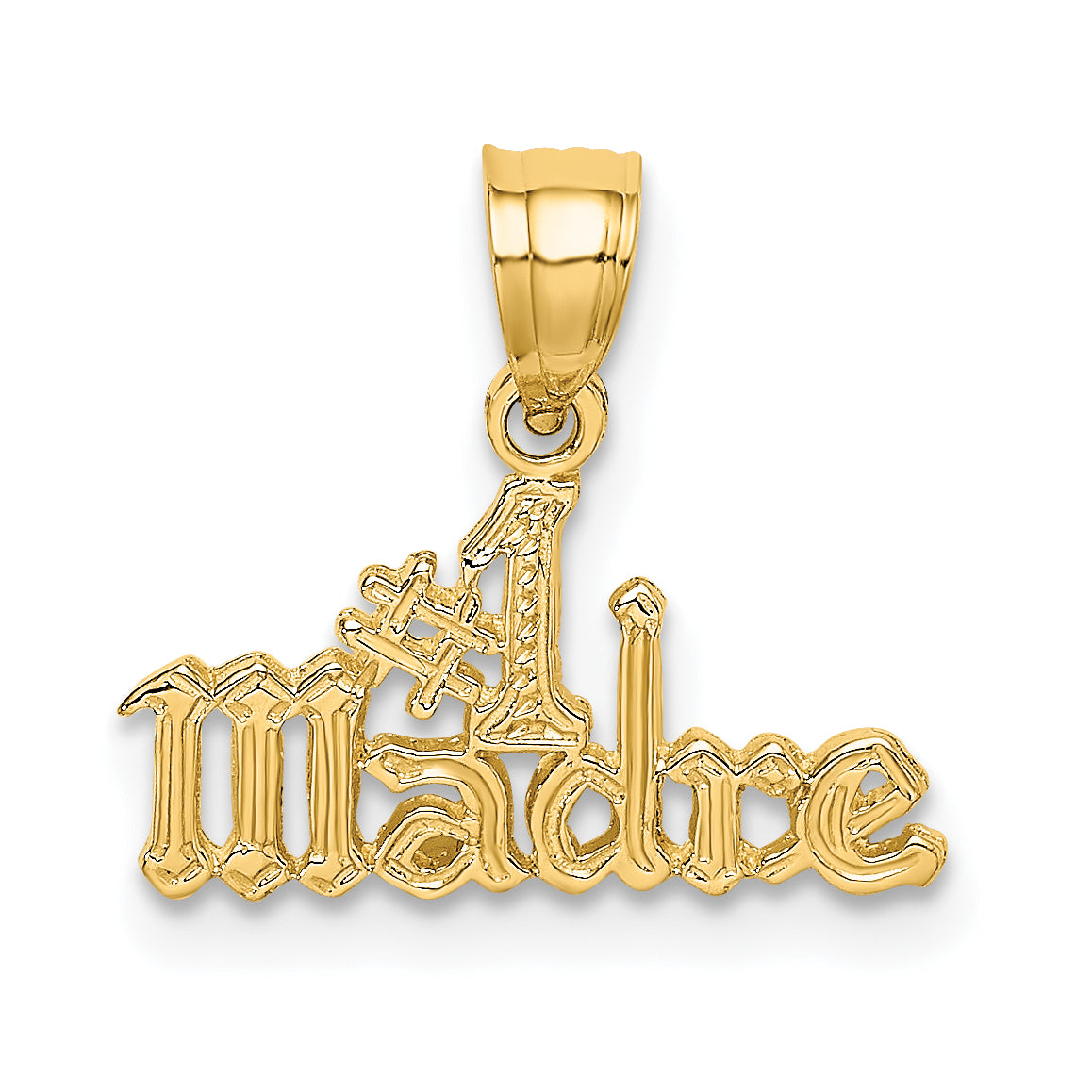 14K Yellow Gold #1 Madre Charm