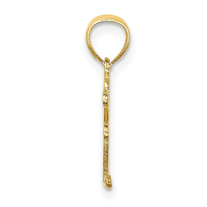 14K Yellow Gold Best Mom Charm