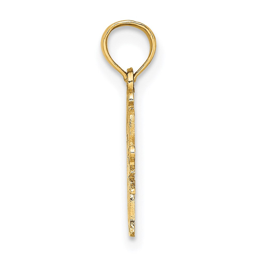 14K Yellow Gold Swim Mom W/Swimmer Charm
