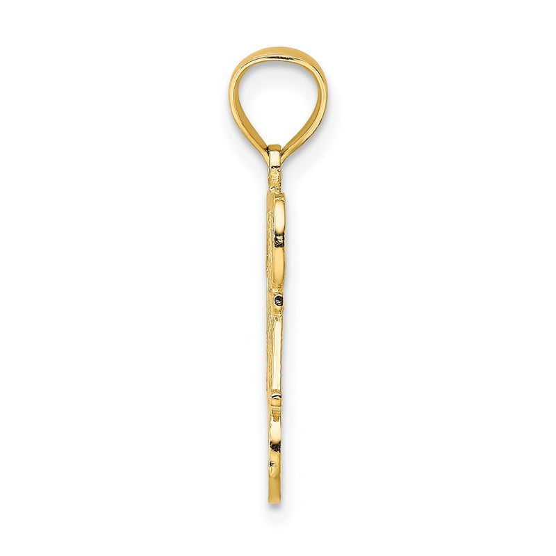 14K Yellow Gold #1 Dad Charm