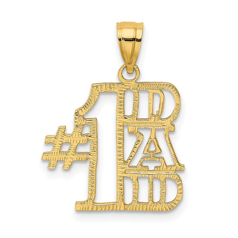 14K Yellow Gold #1 Dad Charm