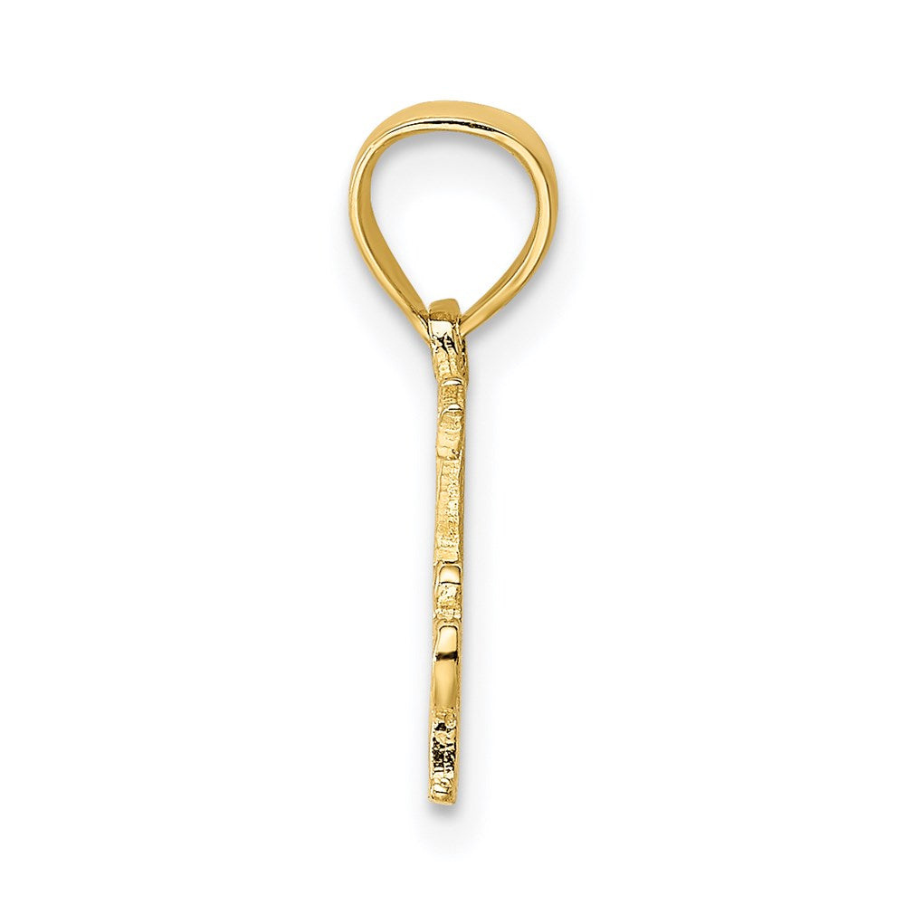 14K Yellow Gold Best Father Charm
