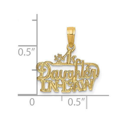 14K Yellow Gold #1 Daughter-In-Law Charm