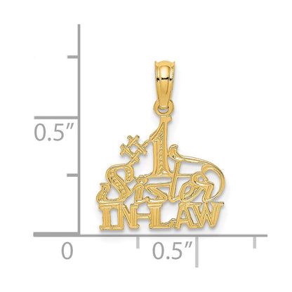 14K Yellow Gold #1 Sister-In-Law Charm