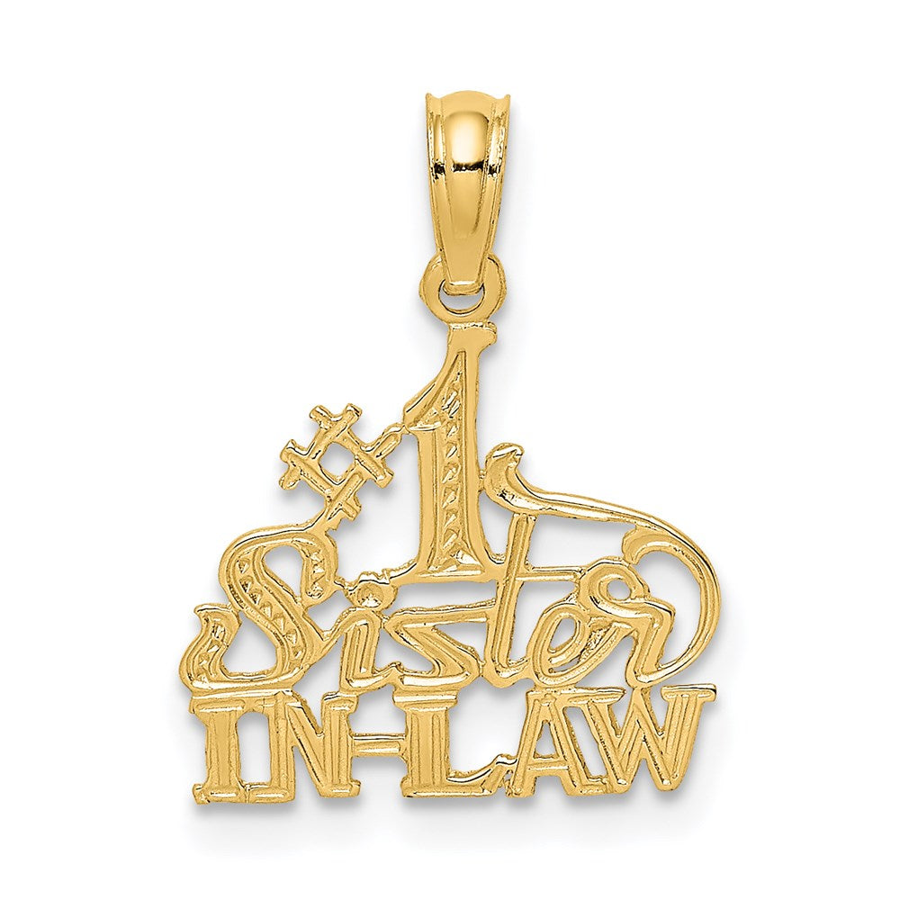 14K Yellow Gold #1 Sister-In-Law Charm