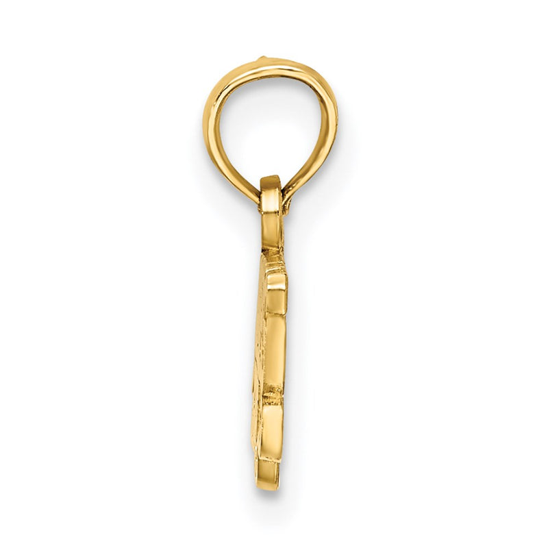 14K Yellow Gold Grandpas Girl Charm
