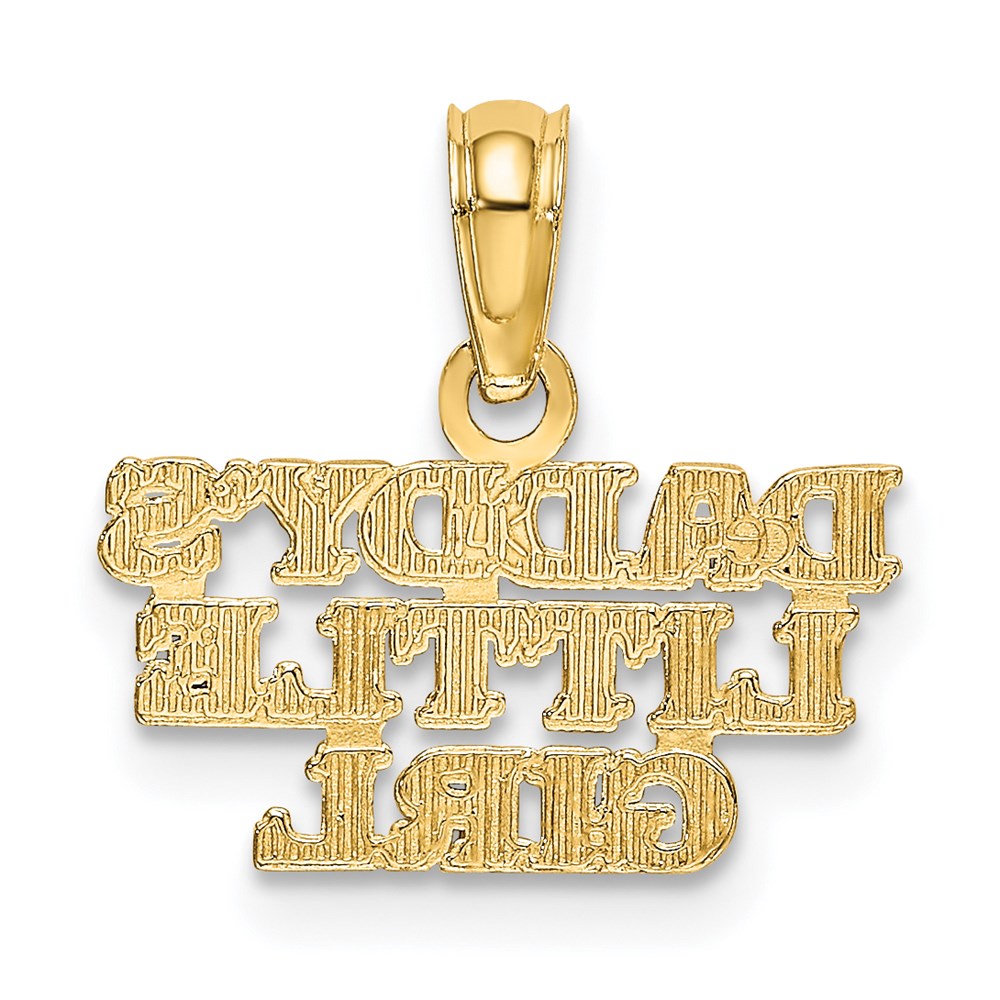 14K Yellow Gold Daddys Little Girl Charm