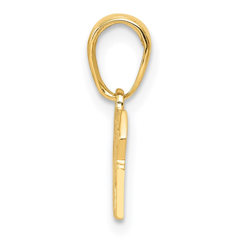 14K Yellow Gold Las Vegas W/Dice Pendant