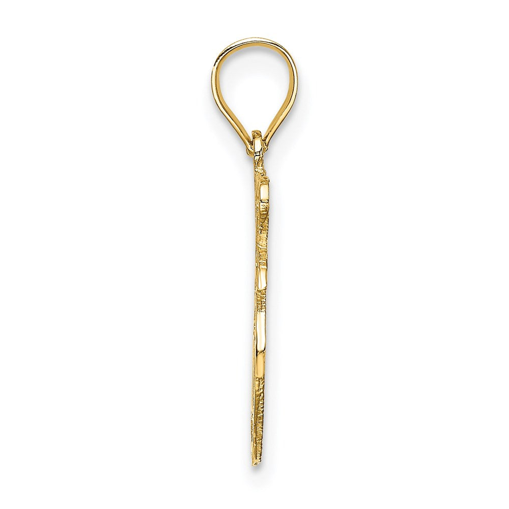 14K Yellow Gold I Heart Ny Apple Charm