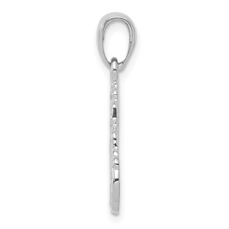 14k White Gold Truck Cab Pendant