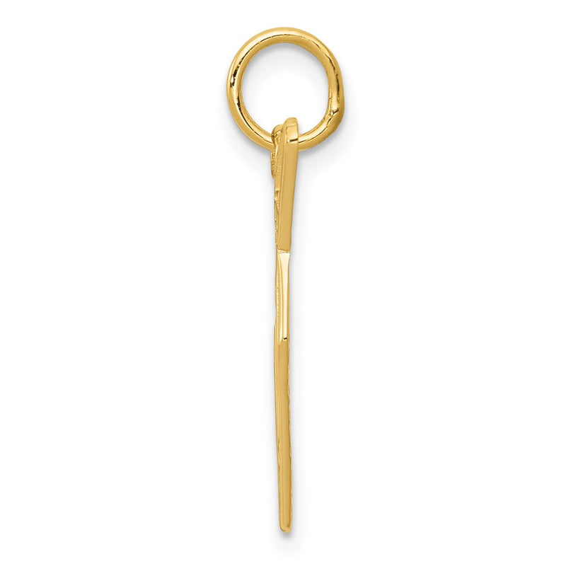 14K Yellow Gold Brick Trowel Charm