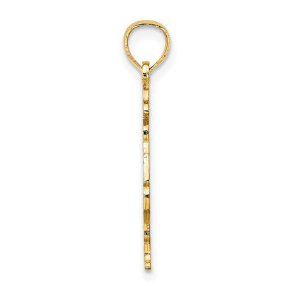 14K Yellow Gold Fireman W/Hose Charm