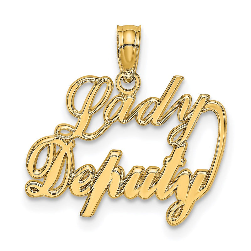 14K Yellow Gold Lady Deputy Charm