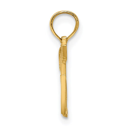 14K Yellow Gold Policeman'S Lady Charm